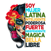 Womens Soy Mujer Latina Tee Poderosa Magica Bella Hispanic Heritage T 3/4 Sleeve Shirt | Artistshot