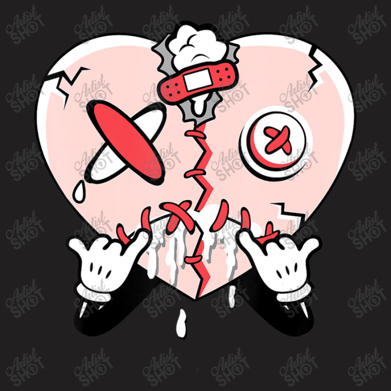 6 Low Gs Atmosphere Heart Dripping Streetwear Shoes T-Shirt by Min05 | Artistshot