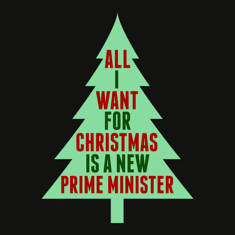 All I Want For Christmas Is A New Prime Minister Scorecard Crop Tee by Min06 | Artistshot