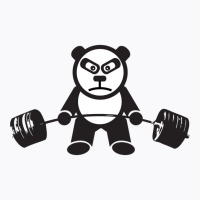 Cute Panda Bear Weightlifting  Deadlift T-shirt | Artistshot