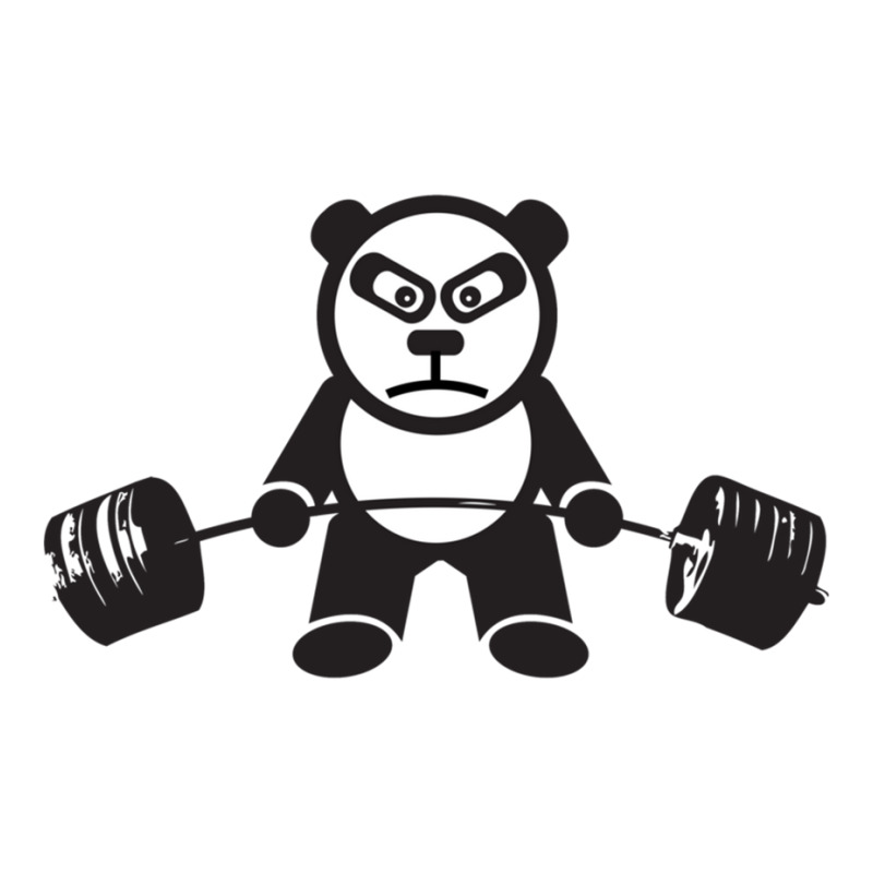 Cute Panda Bear Weightlifting  Deadlift Zipper Hoodie | Artistshot