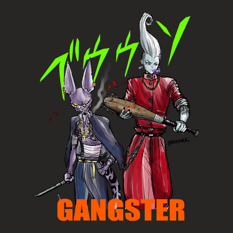 Beerus & Whis In Gangster Styles Ladies Fitted T-Shirt by Box Bingham | Artistshot