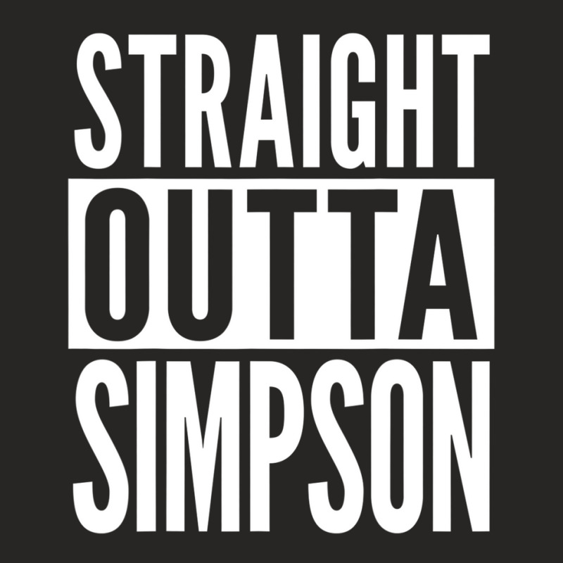 Simpson Straight Outta College University Alumni Ladies Fitted T-Shirt by cekiccachevc | Artistshot