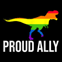 Proud Ally Pride Shirt Gay Lgbt Day Month Dino Rainbow Pocket T-shirt | Artistshot