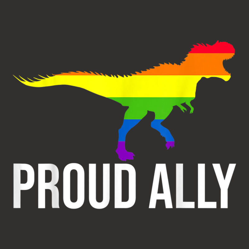 Proud Ally Pride Shirt Gay Lgbt Day Month Dino Rainbow Champion Hoodie | Artistshot