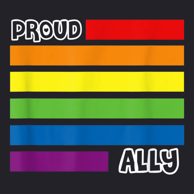 Proud Ally Pride Shirt Gay Lgbt Day Month Flag Rainbow Unisex Sherpa-lined Denim Jacket | Artistshot