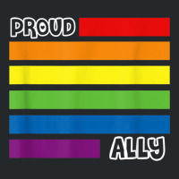 Proud Ally Pride Shirt Gay Lgbt Day Month Flag Rainbow Crewneck Sweatshirt | Artistshot