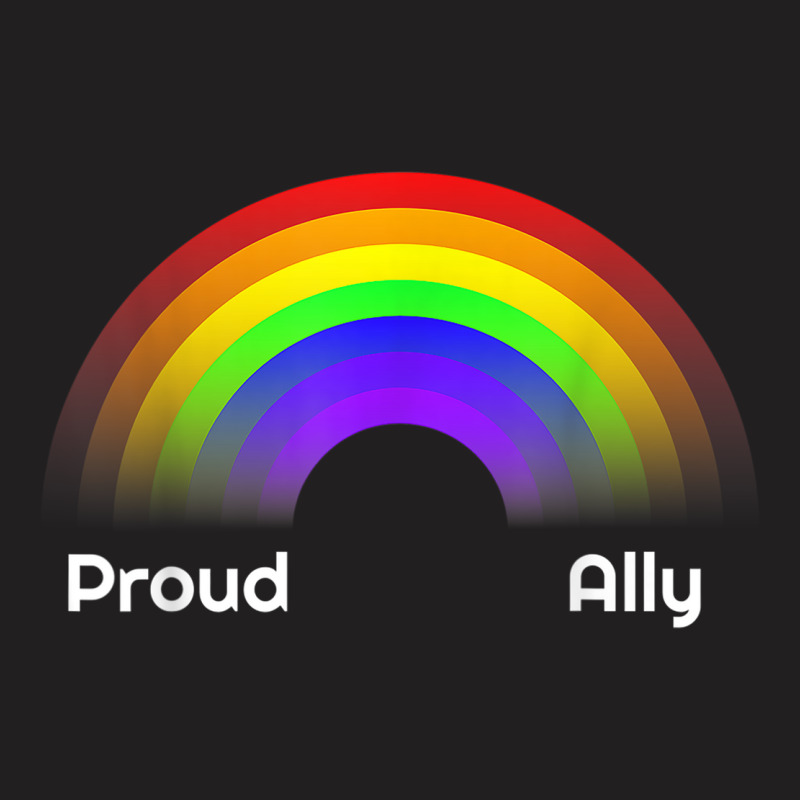 Proud Ally Rainbow Lgbt Gay Pride Day Month Parade T-shirt | Artistshot