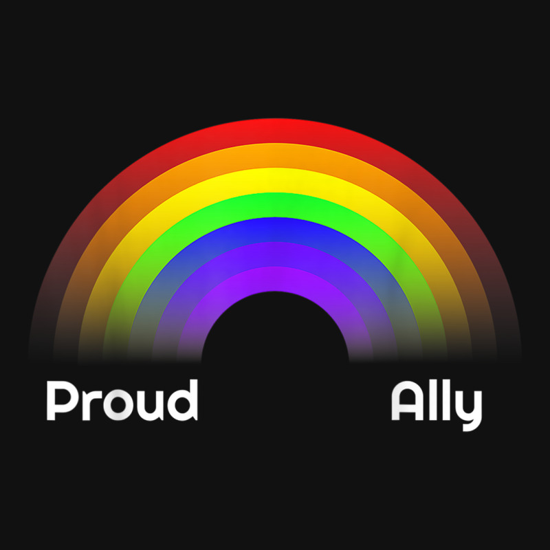 Proud Ally Rainbow Lgbt Gay Pride Day Month Parade Graphic T-shirt | Artistshot