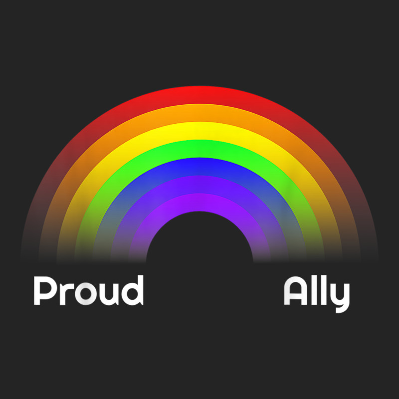 Proud Ally Rainbow Lgbt Gay Pride Day Month Parade 3/4 Sleeve Shirt | Artistshot