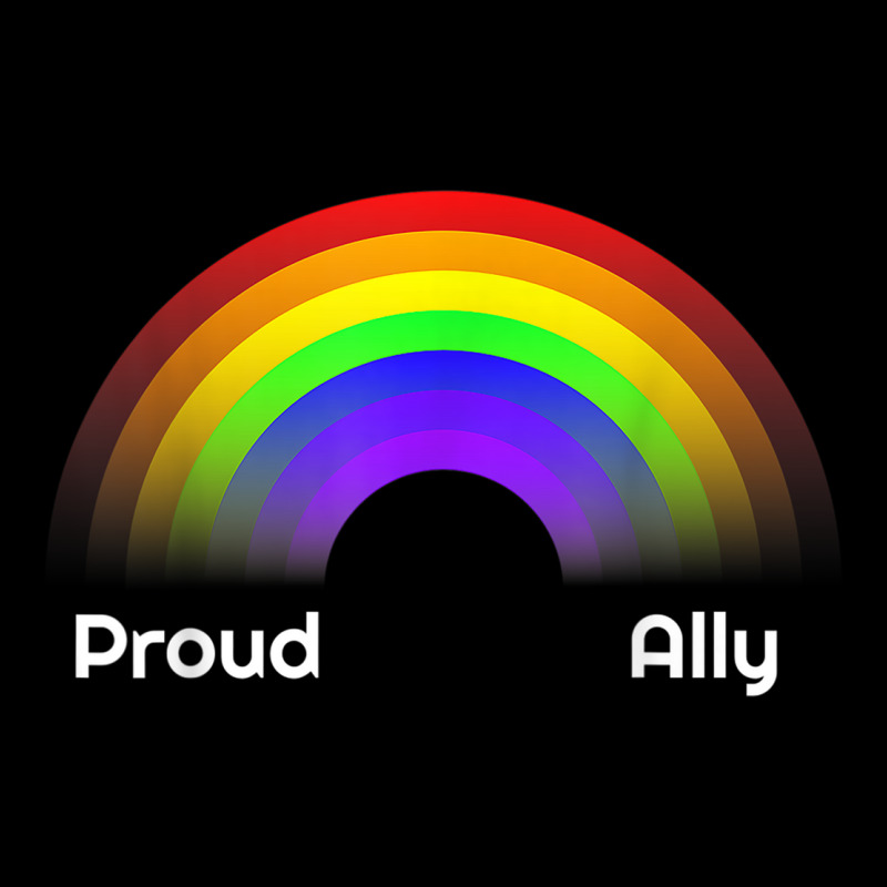 Proud Ally Rainbow Lgbt Gay Pride Day Month Parade Lightweight Hoodie | Artistshot