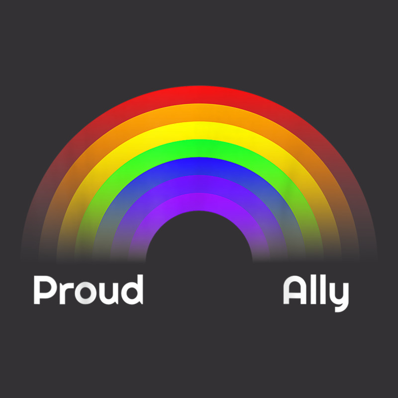 Proud Ally Rainbow Lgbt Gay Pride Day Month Parade Vintage Hoodie And Short Set | Artistshot