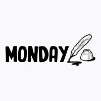 Monday Text T-shirt | Artistshot