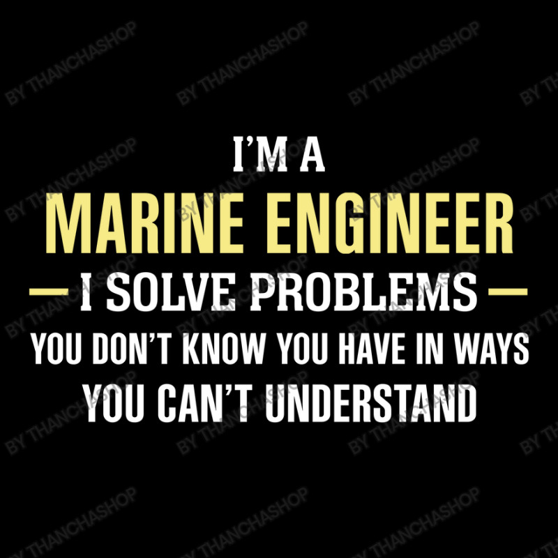 Marine Engineer I Solve Problems Funny Gift Adjustable Cap by thanchashop | Artistshot