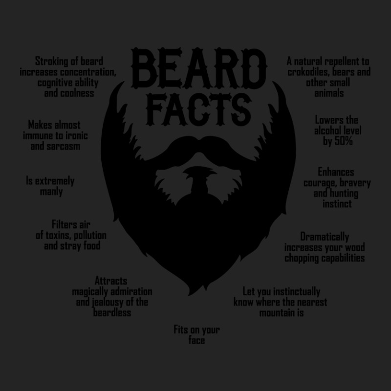 Beard Facts (black) 3/4 Sleeve Shirt | Artistshot