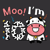 Moo I'm 10 Barnyard Farm Cow 10th Birthday 10 Year Old Bday T Shirt Vintage Short | Artistshot