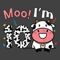 Moo I'm 10 Barnyard Farm Cow 10th Birthday 10 Year Old Bday T Shirt Vintage T-shirt | Artistshot