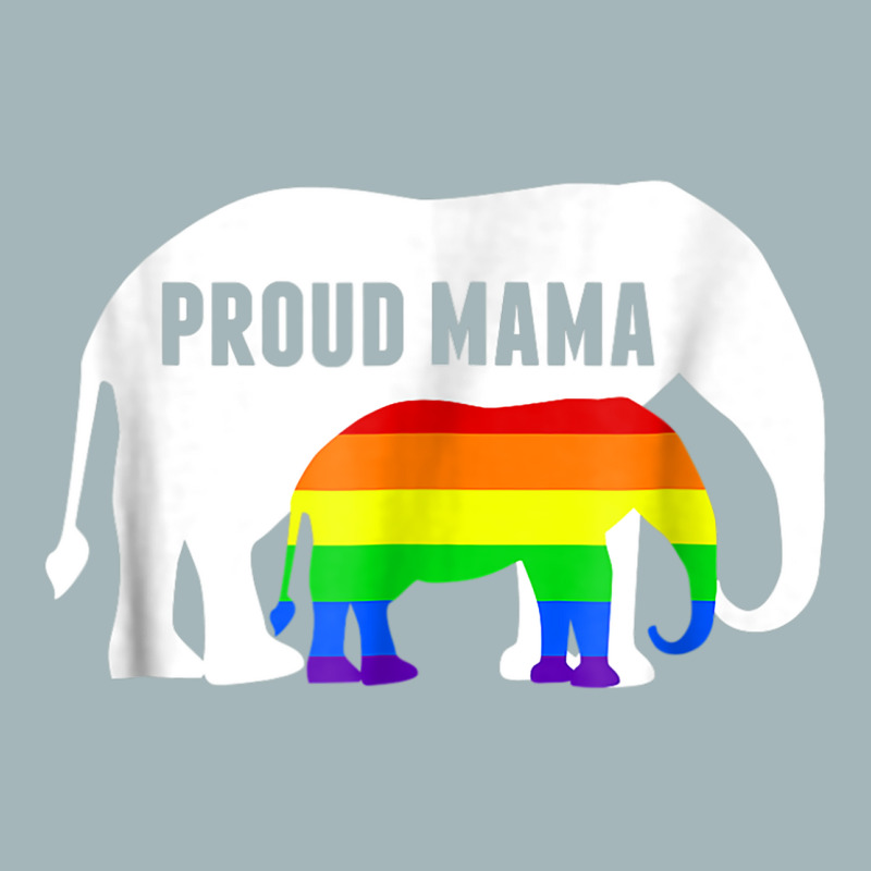 Proud Lgbt Mama Rainbow Elephant   Gay Pride Mom Unisex Sherpa-lined Denim Jacket | Artistshot