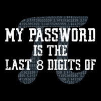 My Password Is The Last 8 Digits Of Pi T Shirt Men's 3/4 Sleeve Pajama Set | Artistshot