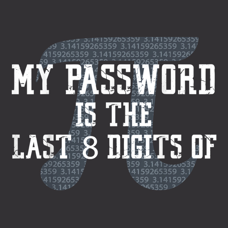 My Password Is The Last 8 Digits Of Pi T Shirt Vintage Hoodie | Artistshot