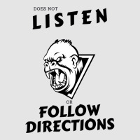 Does Not Listen Or Follow Directions Angry Monkey Exclusive T-shirt | Artistshot