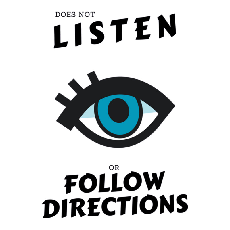 Does Not Listen Or Follow Directions Glasses Blue Eye Zipper Hoodie | Artistshot