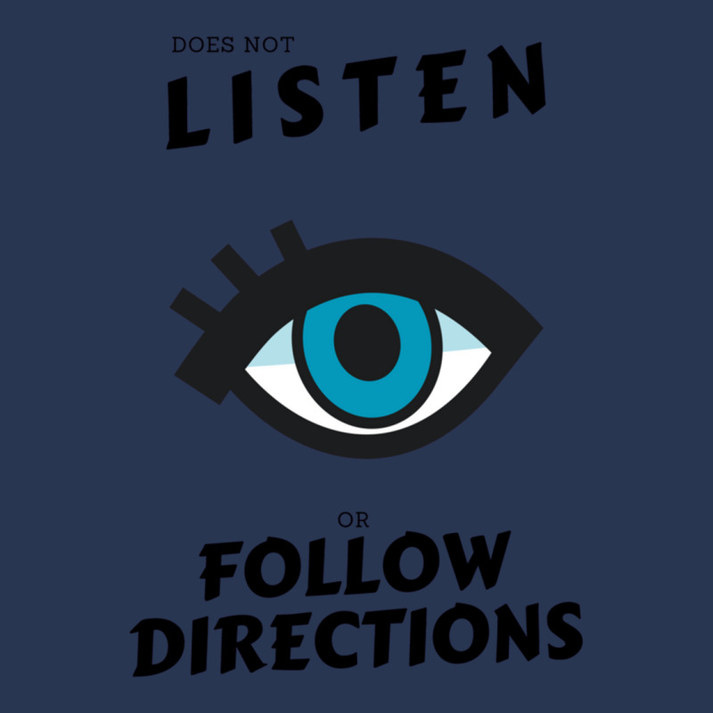 Does Not Listen Or Follow Directions Glasses Blue Eye Men Denim Jacket | Artistshot