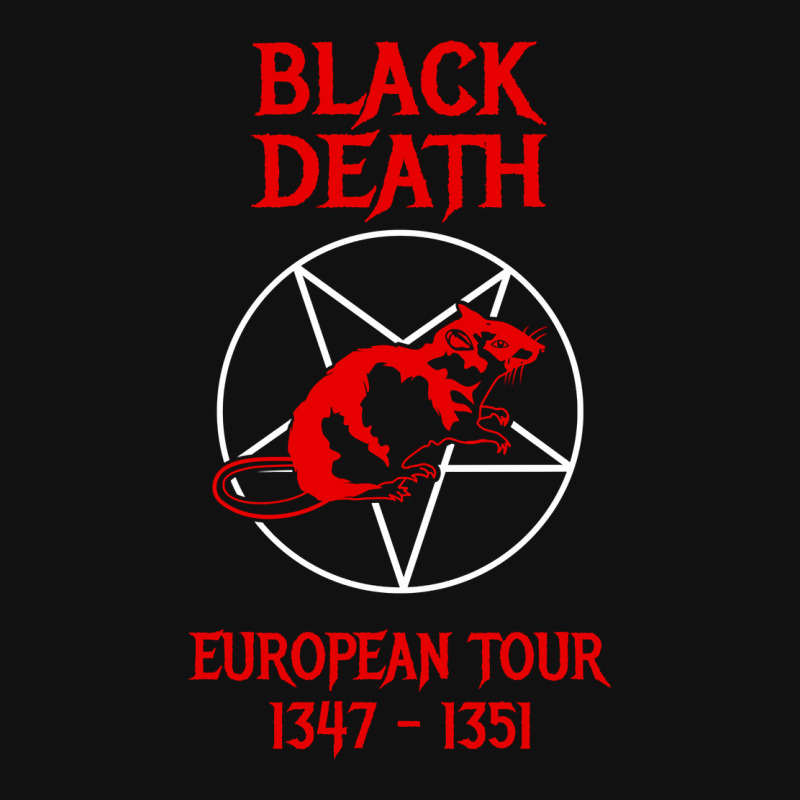 Black Death European Tour Graphic T-shirt by Min06 | Artistshot