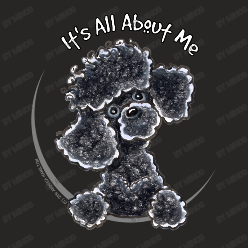 Black Toy Poodle Iaam Ladies Fitted T-Shirt by Min09 | Artistshot