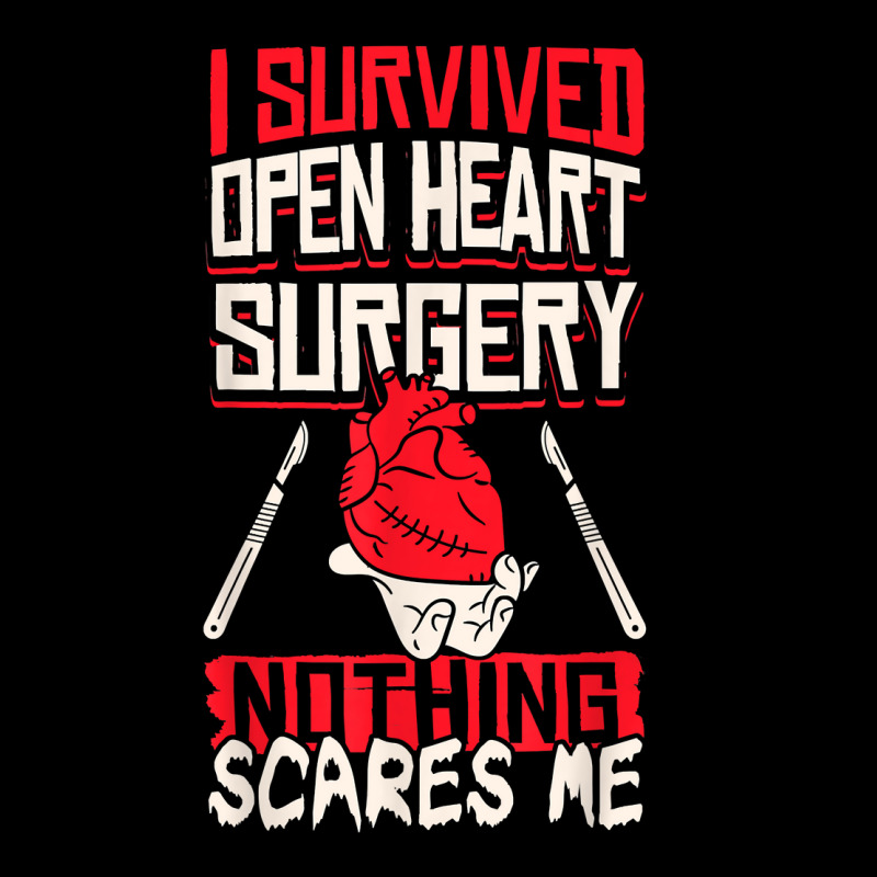 Open Heart Surgery Bypass Awareness Heart I Survived Open T Shirt Pocket T-shirt | Artistshot