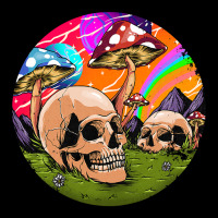 Psychedelic World Hippie Trippy Skull Mushroom Mycologist 42 Pocket T-shirt | Artistshot