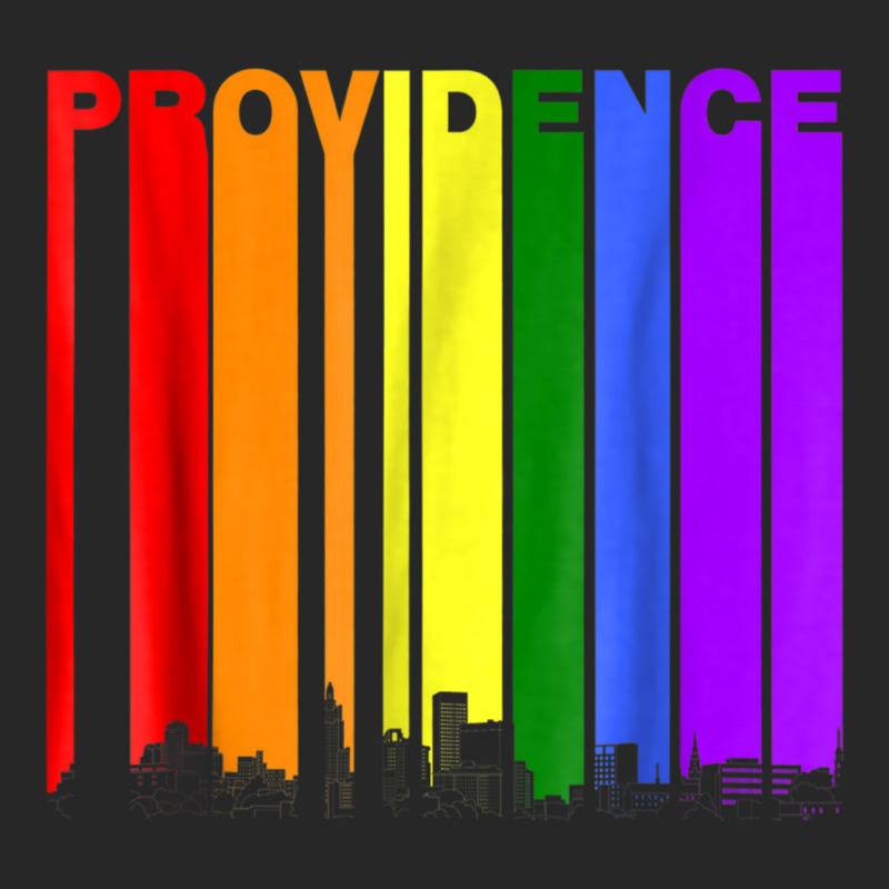 Providence Rhode Island Skyline Rainbow Lgbt Gay Pride Shirt Men's T-shirt Pajama Set by KEVINHAVEZ | Artistshot