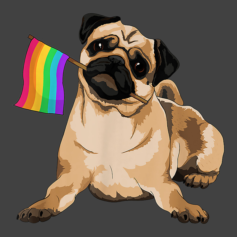 Pug Dog Rainbow Flag Lgbt T Shirt Gay Pride Vintage T-shirt | Artistshot