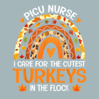 Picu Nurse Cutest Turkeys In The Flock Thanksgiving Rainbow T Shirt Unisex Sherpa-lined Denim Jacket | Artistshot