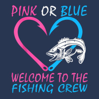 Pink Or Blue Welcome To The Fishing Crew Gender Reveal T Shirt Men Denim Jacket | Artistshot