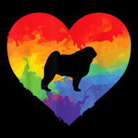 Pug Watercolor Rainbow Heart Dog Lovers Gifts Zipper Hoodie | Artistshot