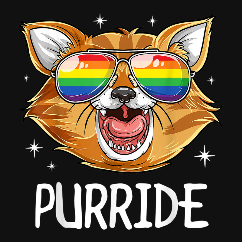 Purride Cat Gay Pride Lgbt Rainbow Flag T Shirt Sunglasses Graphic T-shirt | Artistshot