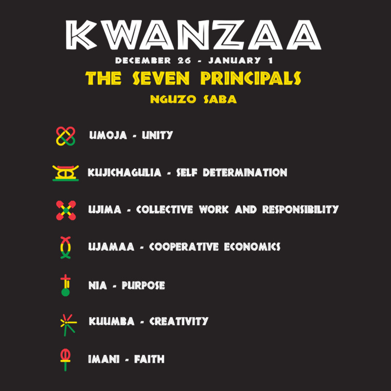 Seven Principles Of Kwanzaa   African American Celebration Pullover Ho Vintage Cap by adam.troare | Artistshot