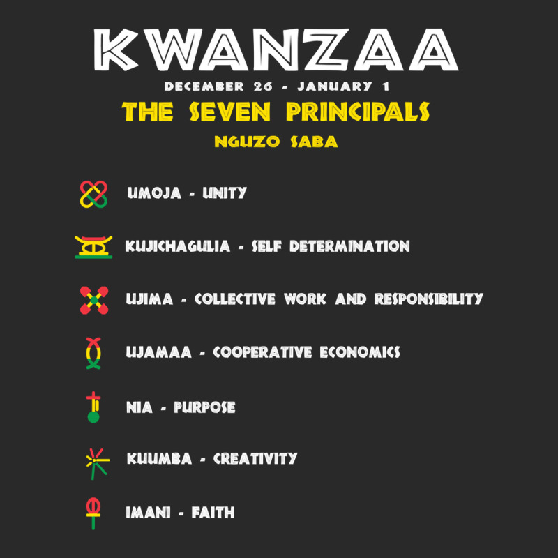 Seven Principles Of Kwanzaa   African American Celebration Pullover Ho Printed hat by adam.troare | Artistshot