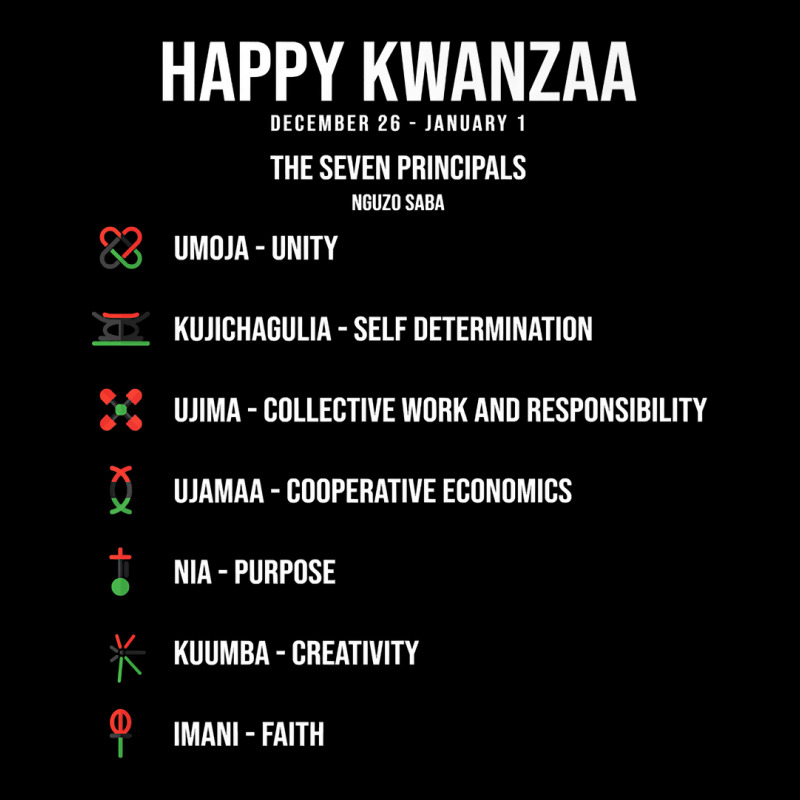 Seven Principles Of Kwanzaa Celebration   Happy Kwanzaa Premium T Shir Adjustable Cap by adam.troare | Artistshot