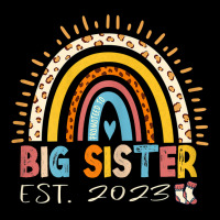 Promoted To Big Sister Est 2023   Rainbow Expectant Sis T Shirt Zipper Hoodie | Artistshot