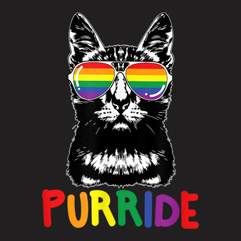 Purride  Lgbt Gay Pride Cat Lover Kitty T-shirt | Artistshot