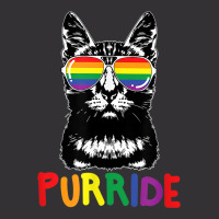 Purride  Lgbt Gay Pride Cat Lover Kitty Vintage Hoodie | Artistshot