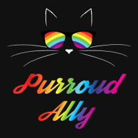 Purroud Ally Rainbow Sunglasses Cat Gay Pride Proud Ally Graphic T-shirt | Artistshot