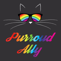 Purroud Ally Rainbow Sunglasses Cat Gay Pride Proud Ally Vintage Short | Artistshot