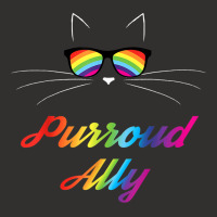 Purroud Ally Rainbow Sunglasses Cat Gay Pride Proud Ally Champion Hoodie | Artistshot