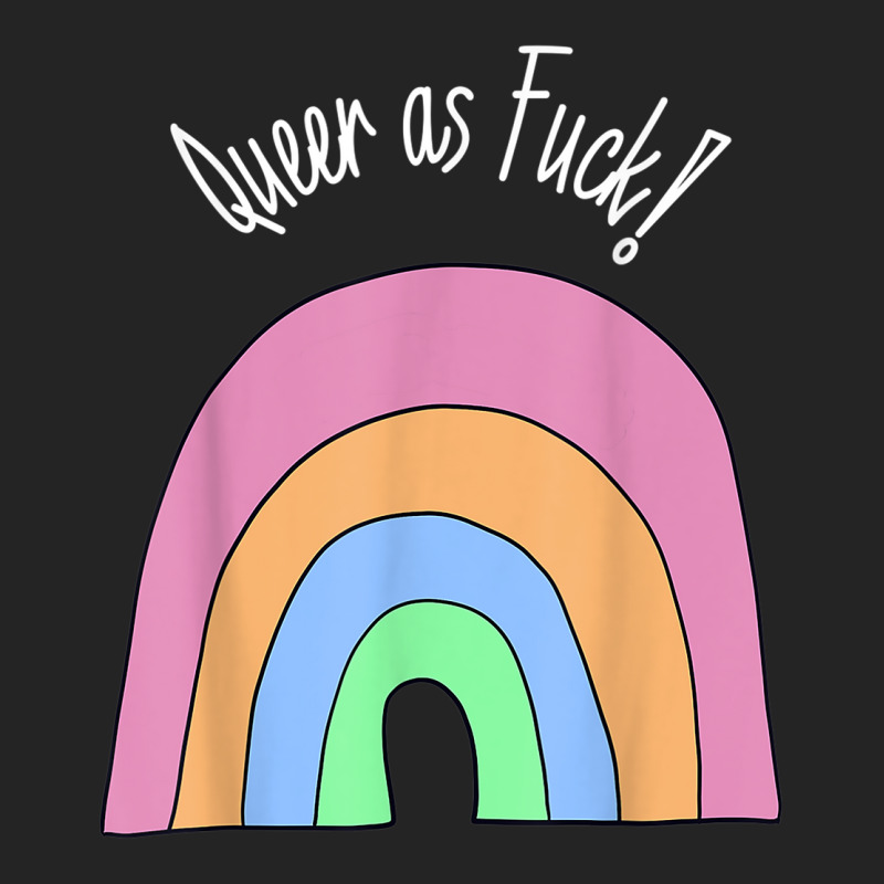 Queer As Fuck Queer Af Lgbtq Funny Pride 3/4 Sleeve Shirt | Artistshot