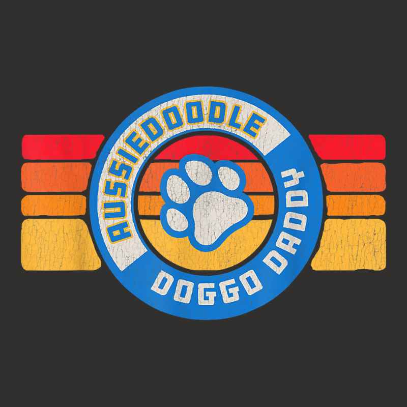 Retro Aussiedoodle Doggo Daddy 80s Vintage Dog Dad T Shirt Champion Hoodie | Artistshot