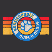 Retro Aussiedoodle Doggo Daddy 80s Vintage Dog Dad T Shirt Vintage Hoodie And Short Set | Artistshot