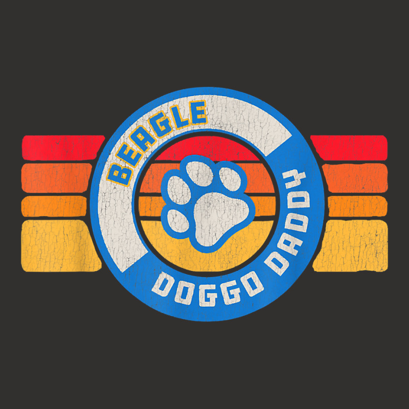 Retro Beagle Doggo Daddy 80s Vintage Dog Dad T Shirt Champion Hoodie | Artistshot